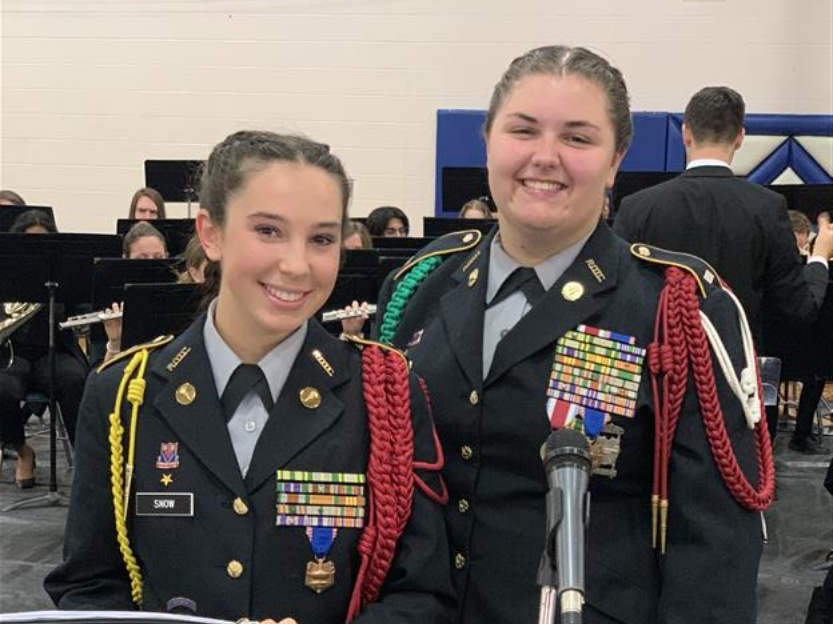 Page High JROTC students at a Veterans Day ceremony